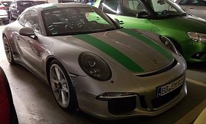 2017 Porsche 911 R Spotted in Parking Lot Close to Nurburgring