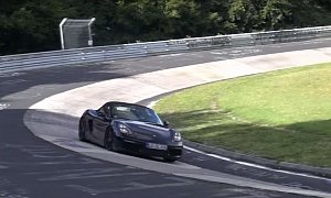 2017 Porsche Boxster S with Turbo Four-Cylinder Engine Sounds Awesome on Nurburgring