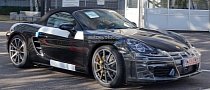2017 Porsche Boxster Spied Nearly Camo Free in Stuttgart