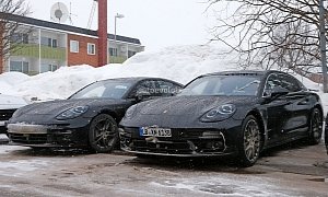 2017 Porsche Panamera Spied Testing at the Arctic Circle