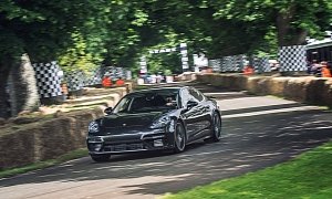 UPDATED: 2017 Porsche Panamera Turbo Hits Goodwood Hillclimb: Patrick Dempsey
