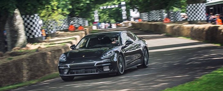 2017 Porsche Panamera Turbo Hits Goodwood Hillclimb