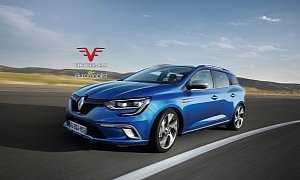 2017 Renault Megane IV Estate Rendered