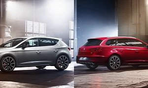 2017 SEAT Leon Cupra Facelift Gets 300 PS Engine, 4Drive AWD for Cupra ST