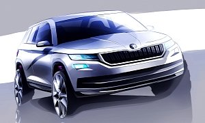 2017 Skoda Kodiaq Teased Once Again, Official Sketches Show Great Promise