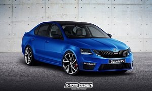 2017 Skoda Octavia RS Facelift Rendering Is Ugly to the MQB Core