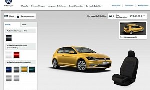 2017 Volkswagen Golf 7.5 Goes on Sale from €17,850, Configurator Launched