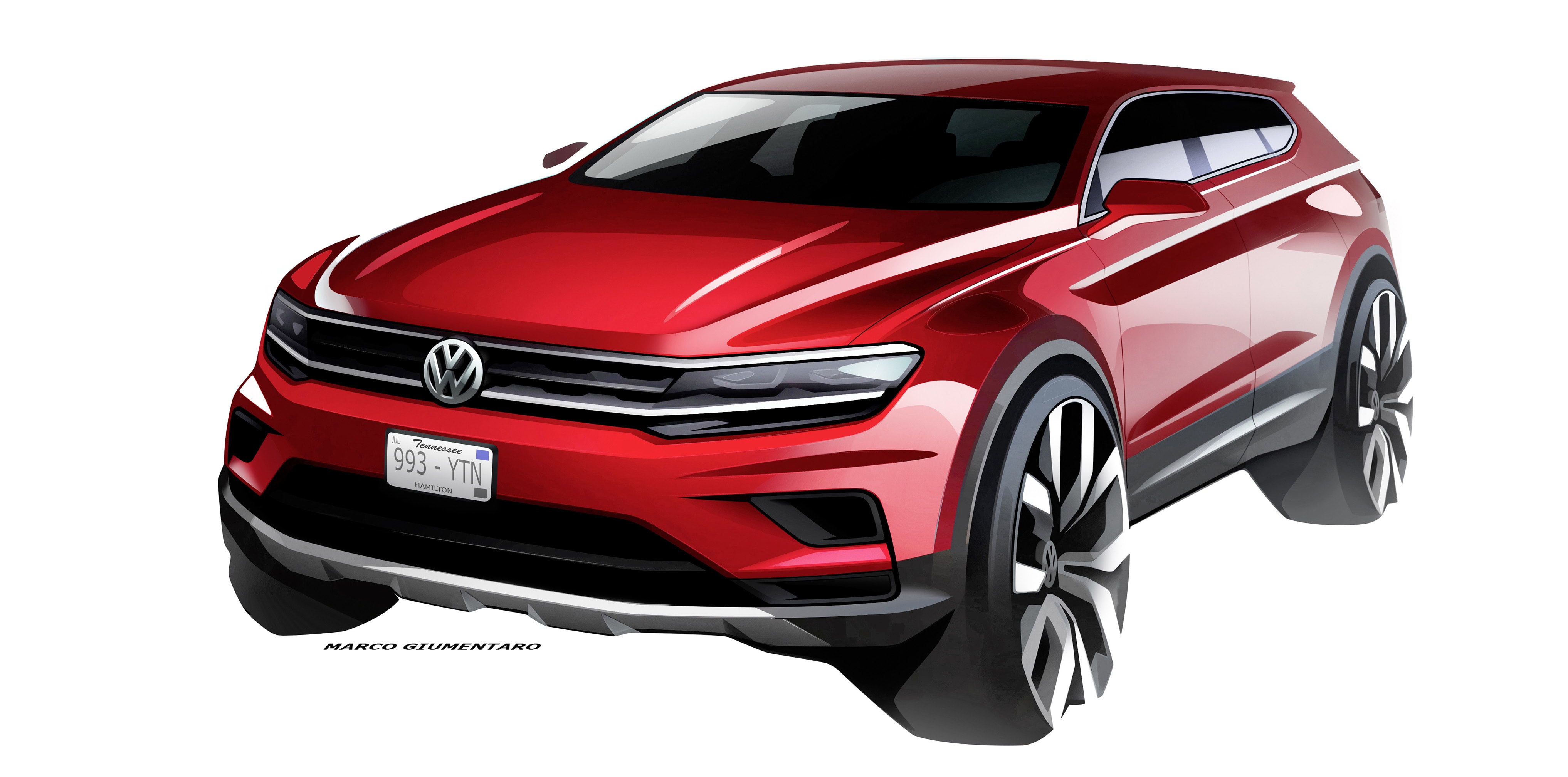 2018 Volkswagen Tiguan Allspace 7-Seater Teased for Detroit - autoevolution