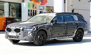 2017 Volvo V90 Cross Country Spied, Stands High Off the Ground
