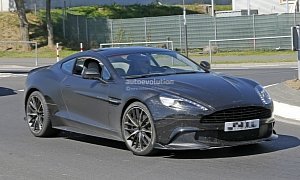 2018 Aston Martin Vanquish S Spied, a 600 HP V12 Swansong Before Twin-Turbo Era