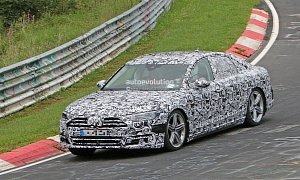 2018 Audi A8 (D5) Spied On the Nurburgring