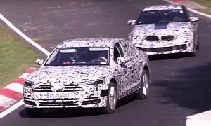 2018 Audi A8 Gets Chased by the New BMW M5 on the Nurburgring