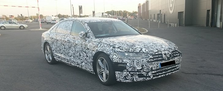 2018 Audi A8 spy photos