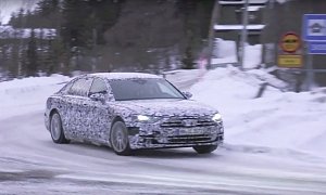 2018 Audi A8 Spied While Winter Testing, We Have Video