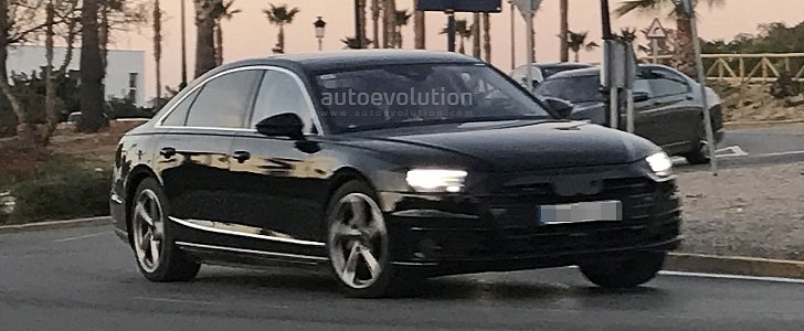 2018 Audi A8 Strips Down to Minimal Camouflage