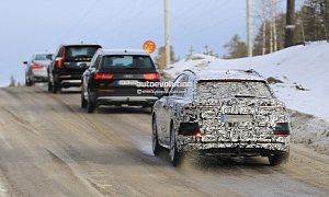 2018 Audi Q8 Seen Testing Alongside Q7, Volvo XC90 and BMW 7 Series, Looks Sleek