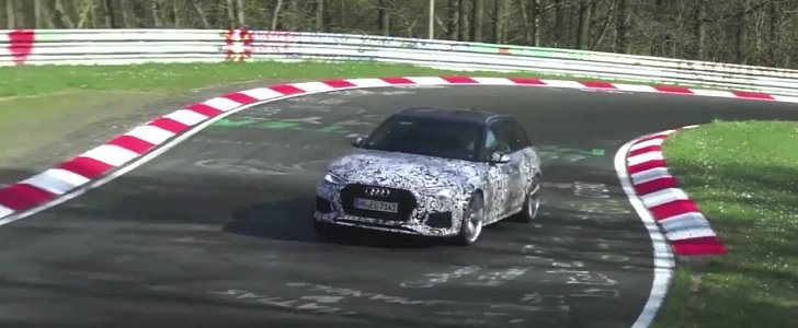 2018 Audi RS4 Avant Laps Nurburgring
