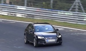 2018 Audi RS4 Avant Spied Testing at The Nurburgring With S4 Badges