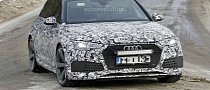 2018 Audi RS4 Wearing Blue paint and Light Camo: Debut Imminent?