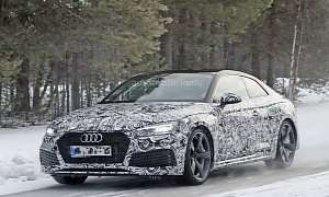 2018 Audi RS5 Coupe Winter Testing With 450 HP, 600 Nm Twin-Turbo V6
