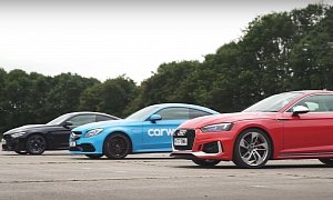 2018 Audi RS5 Drag Races BMW M4 and Mercedes-AMG C63 S Coupe