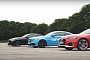2018 Audi RS5 Drag Races BMW M4 and Mercedes-AMG C63 S Coupe