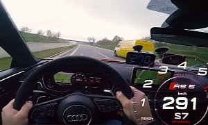 2018 Audi RS5 Passes Cars at 180 MPH in Autobahn Top Speed Run