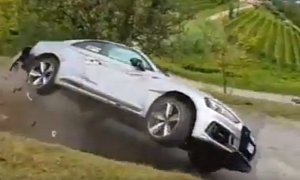 2018 Audi RS5 Rollover Crash Is an Understeer Horror Story