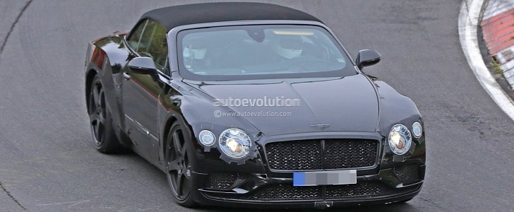 2018 Bentley Continental GT Convertible spied on Nurburgring