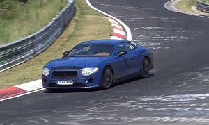 2018 Bentley Continental GT with New W12 Engine Laps Nurburgring, Corners Flatly