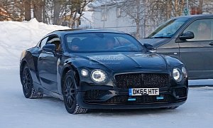 2018 Bentley Continental GT Spied Again, EXP 10 Speed 6 Headlights Look Fabulous