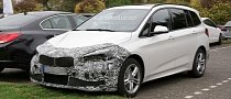 2018 BMW 2 Series Gran Tourer Facelift Spied Up Close and Personal