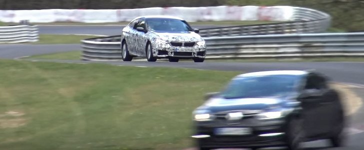 2018 BMW 6 Series GT Chases a Megane RS on the Nurburgring
