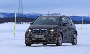 2018 BMW i3 Facelift Spied Winter Testing With Range Extender Configuration