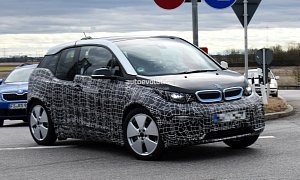 2018 BMW i3 Facelift Spotted in German Traffic, i3S Electric Hot Hatch Rides Low