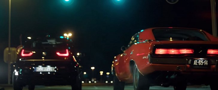 2018 BMW i3s Races Classic Dodge Charger in First Commercials
