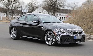 2018 BMW M2 Facelift Spotted Almost Uncovered, Looks As Good As Ever