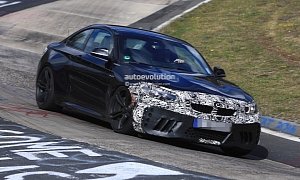 2018 BMW M2 LCI (F87) Spied Looking Committed On The Green Hell