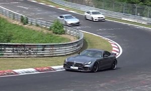 2018 BMW M5 Chases Mercedes-AMG GT R in Nurburgring Sedan Record Attempt
