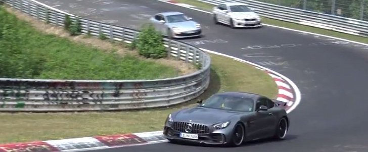 2018 BMW M5 Chases Mercedes-AMG GT R on Nurburgring