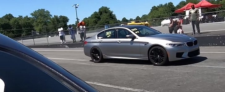2018 BMW M5 Drag Races Dodge Demon