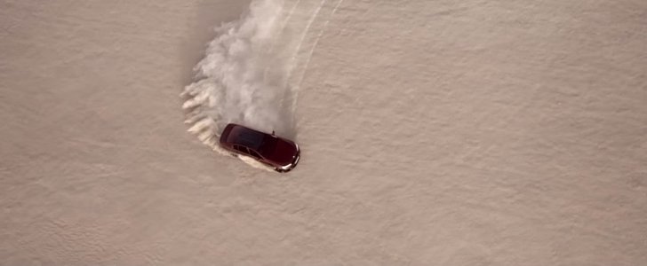 2018 BMW M5 (F90) drifting in the desert