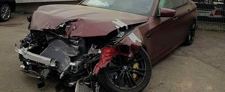 2018 BMW M5 First Edition Totaled