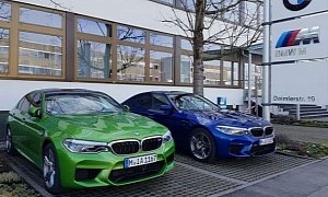 2018 BMW M5 Individual Color Battle: Java Green vs. Marina Bay Blue