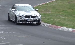 2018 BMW M5 Prototype Absolutely Flies on Nurburgring, Expect Stunning Lap Time