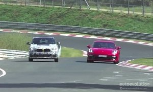 2018 BMW X2 Spied Overtaking Porsche Panamera On The Nurburgring