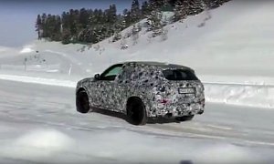 2018 BMW X3 Drifts a Little in the Snow, Looks More of an SUV than Current X3