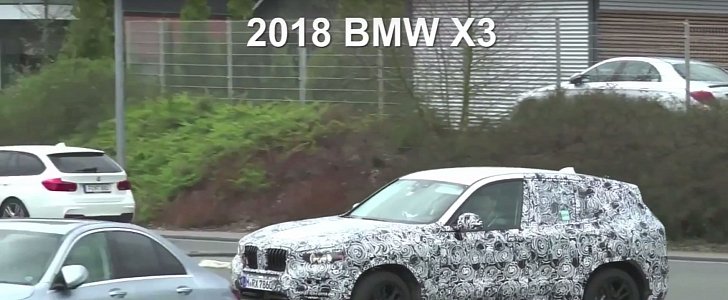 2018 BMW X3 Look Bigger Than Original X5, Undergoes Testing at the Nurburgring