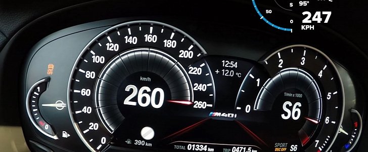 2018 BMW X3 M40i Acceleration Test Goes to 260 KM/H on Autobahn