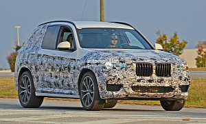 2018 BMW X3 Spied at Spartanburg Plant with Less Camouflage, Shows Mature Design